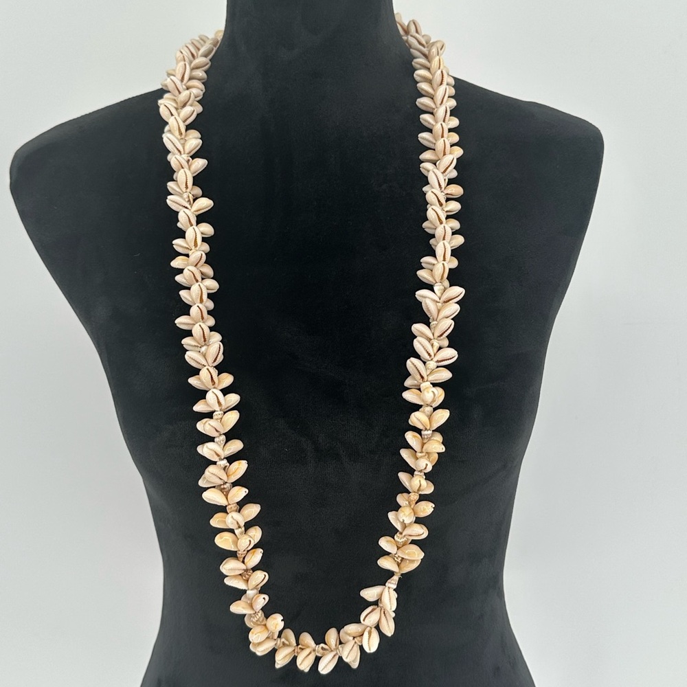 Handmade Cowrie Shell Necklace Hawaiian‎ Polynesian Wedding Lei Beach Boho A4